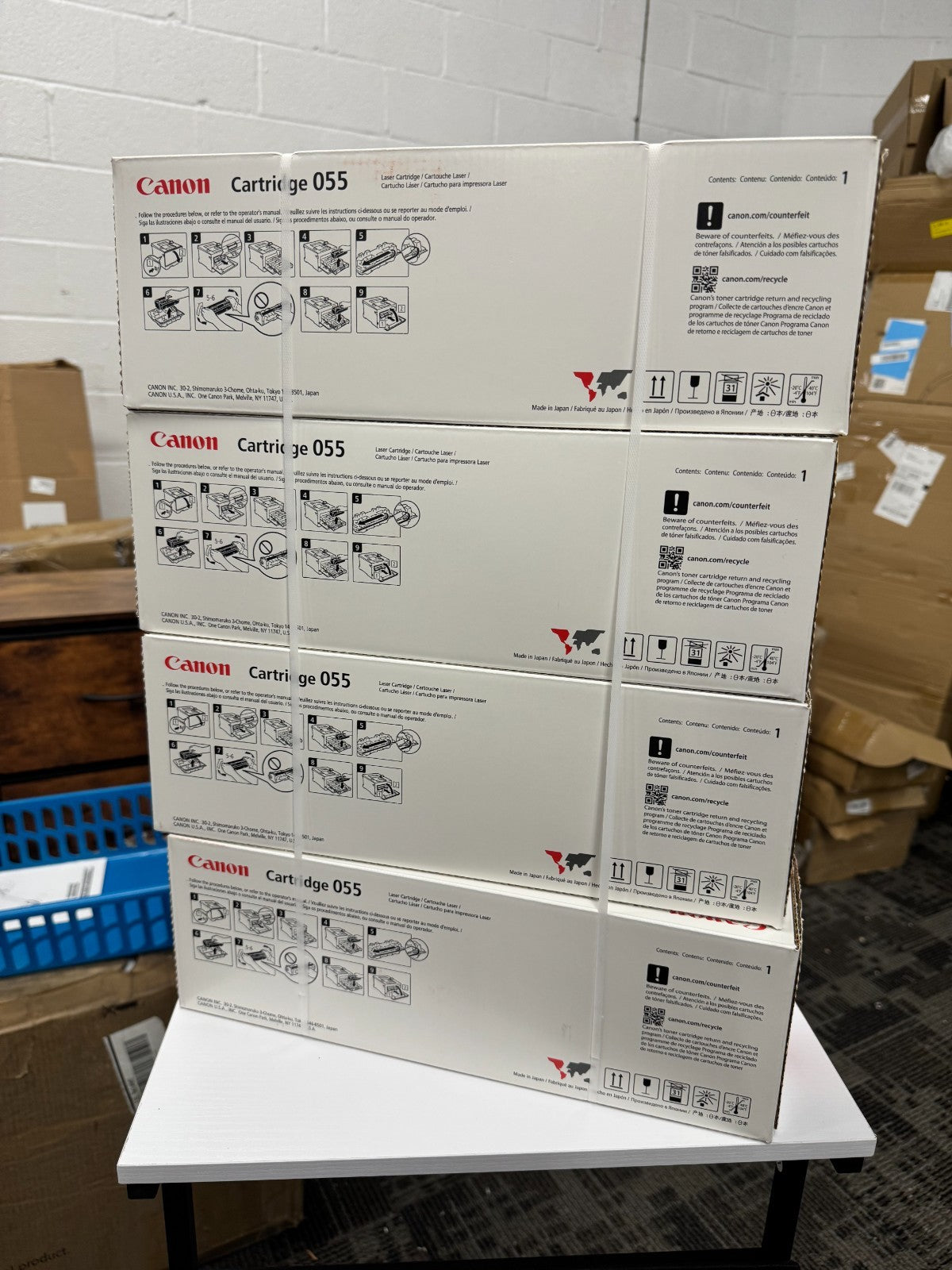 Canon CRG 055 Standard Capacity Toner set Black Cyan Magenta Yellow