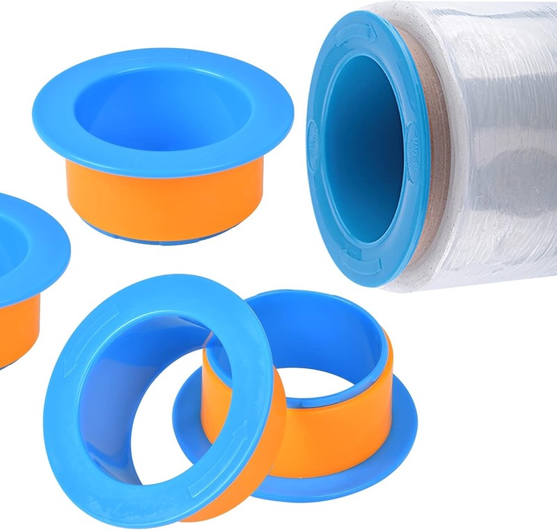 Shrink Wrap Handle, 2 Pairs Manual Stretch Wrap Dispenser for Shipping, Pallet,