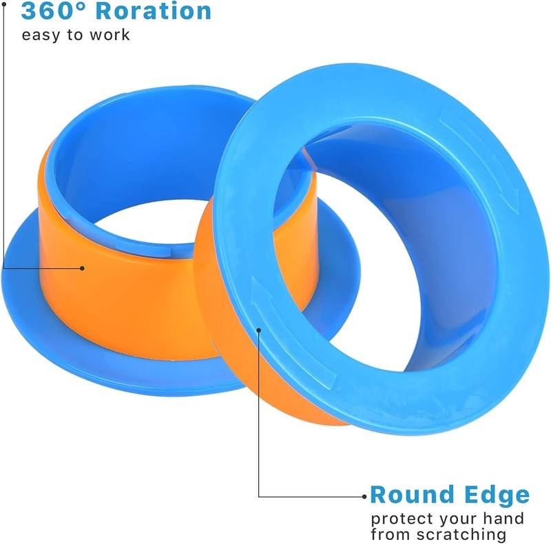 Shrink Wrap Handle, 2 Pairs Manual Stretch Wrap Dispenser for Shipping, Pallet,