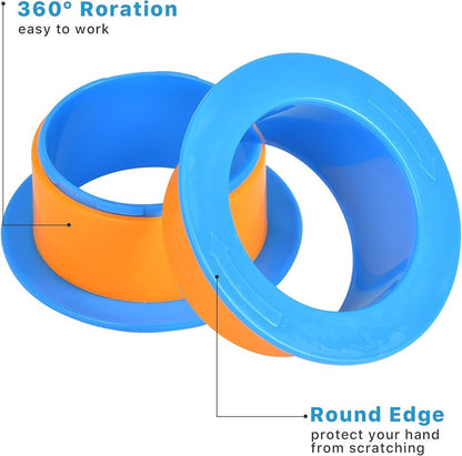 Shrink Wrap Handle, 2 Pairs Manual Stretch Wrap Dispenser for Shipping, Pallet,