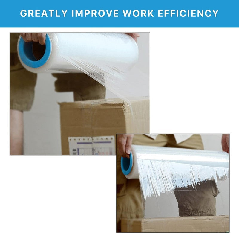 Shrink Wrap Handle, 2 Pairs Manual Stretch Wrap Dispenser for Shipping, Pallet,