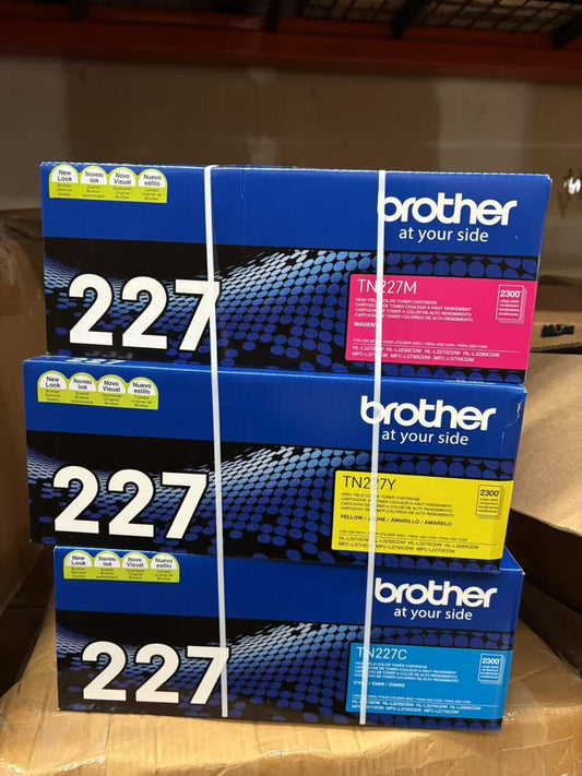 Brother TN227(CMY) High Yield Color Toner Set Cyan,Magenta, Yellow 3 Pack for HL