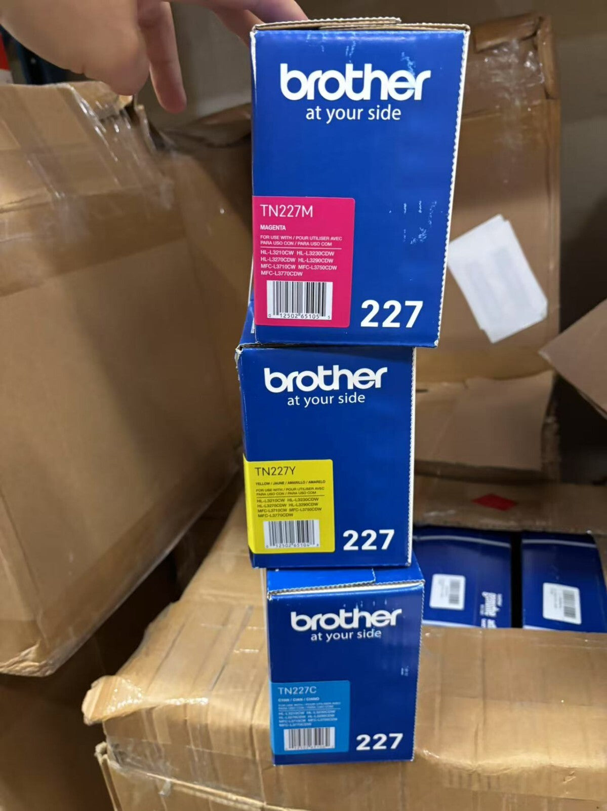 Brother TN227(CMY) High Yield Color Toner Set Cyan,Magenta, Yellow 3 Pack for HL