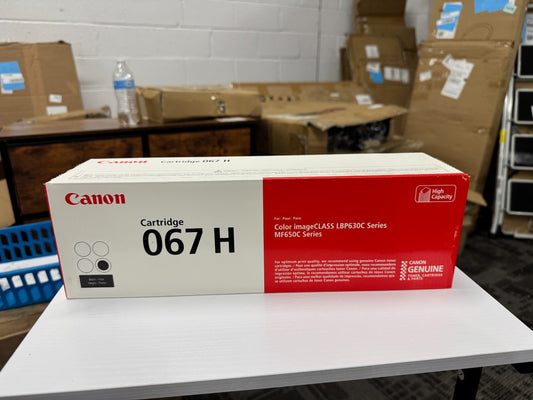 Canon Genuine 067H High Capacity Black Toner Cartridge - Brand New Sealed