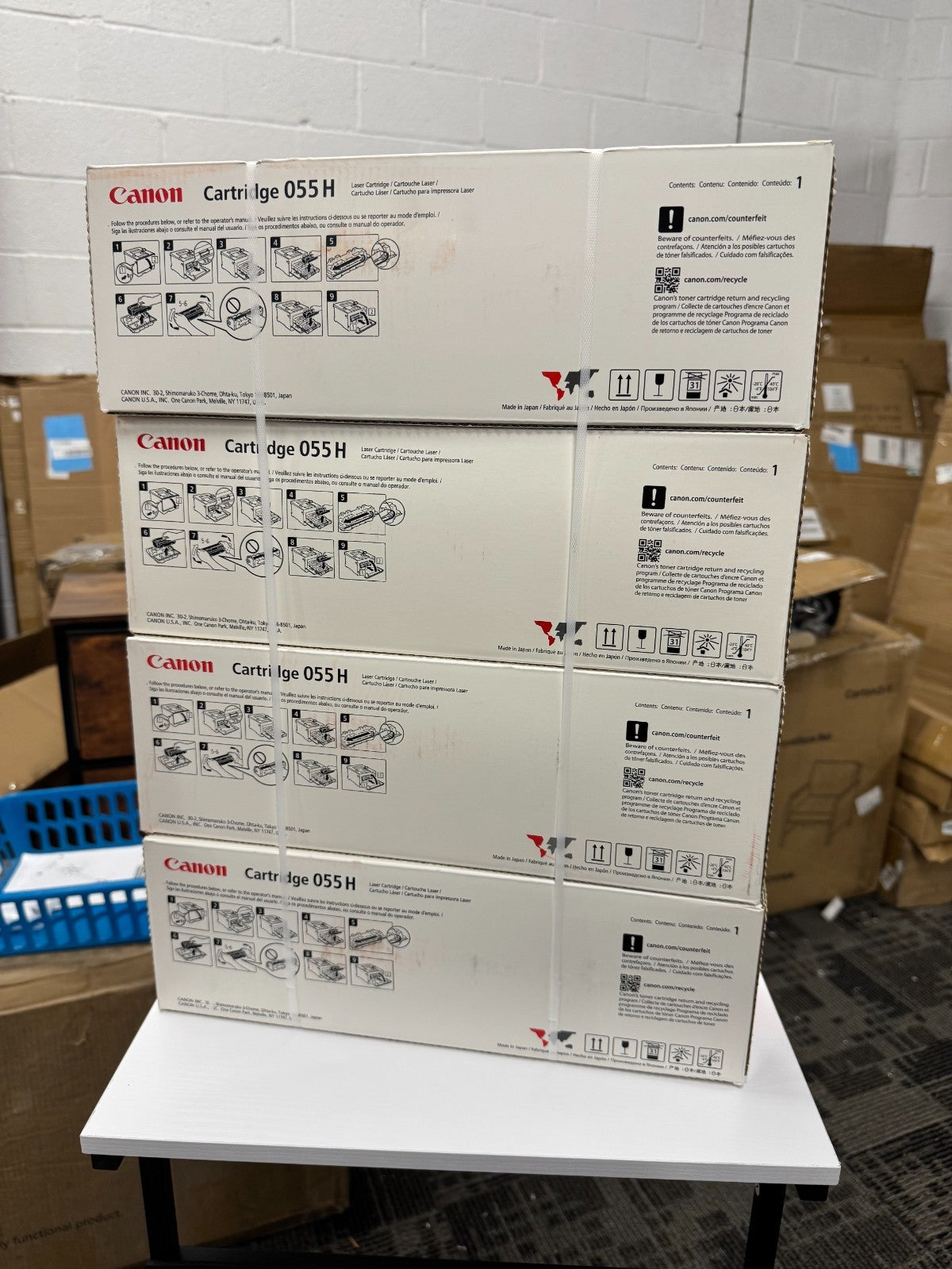 Canon 055H High Yield Toner Cartridge Set CYAN MAGENTA YELLOW BLACK