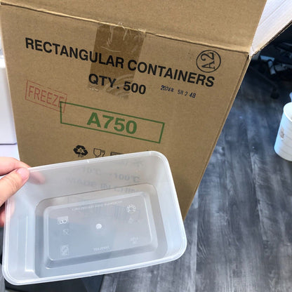 25oz Food Containers Meal Prep Soup Bowl Microwavable 500 Set with Lid