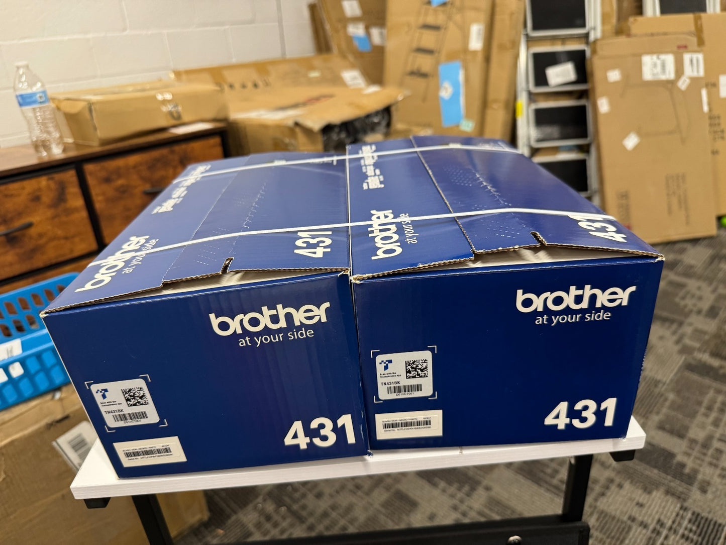 Brother TN431 BK Printer Toner High Yield Black Toner Cartridge Sealed 2 Pack