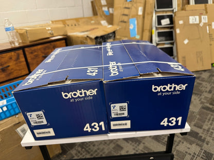 Brother TN431 BK Printer Toner High Yield Black Toner Cartridge Sealed 2 Pack