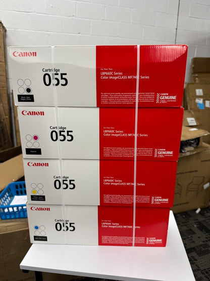 Canon CRG 055 Standard Capacity Toner set Black Cyan Magenta Yellow