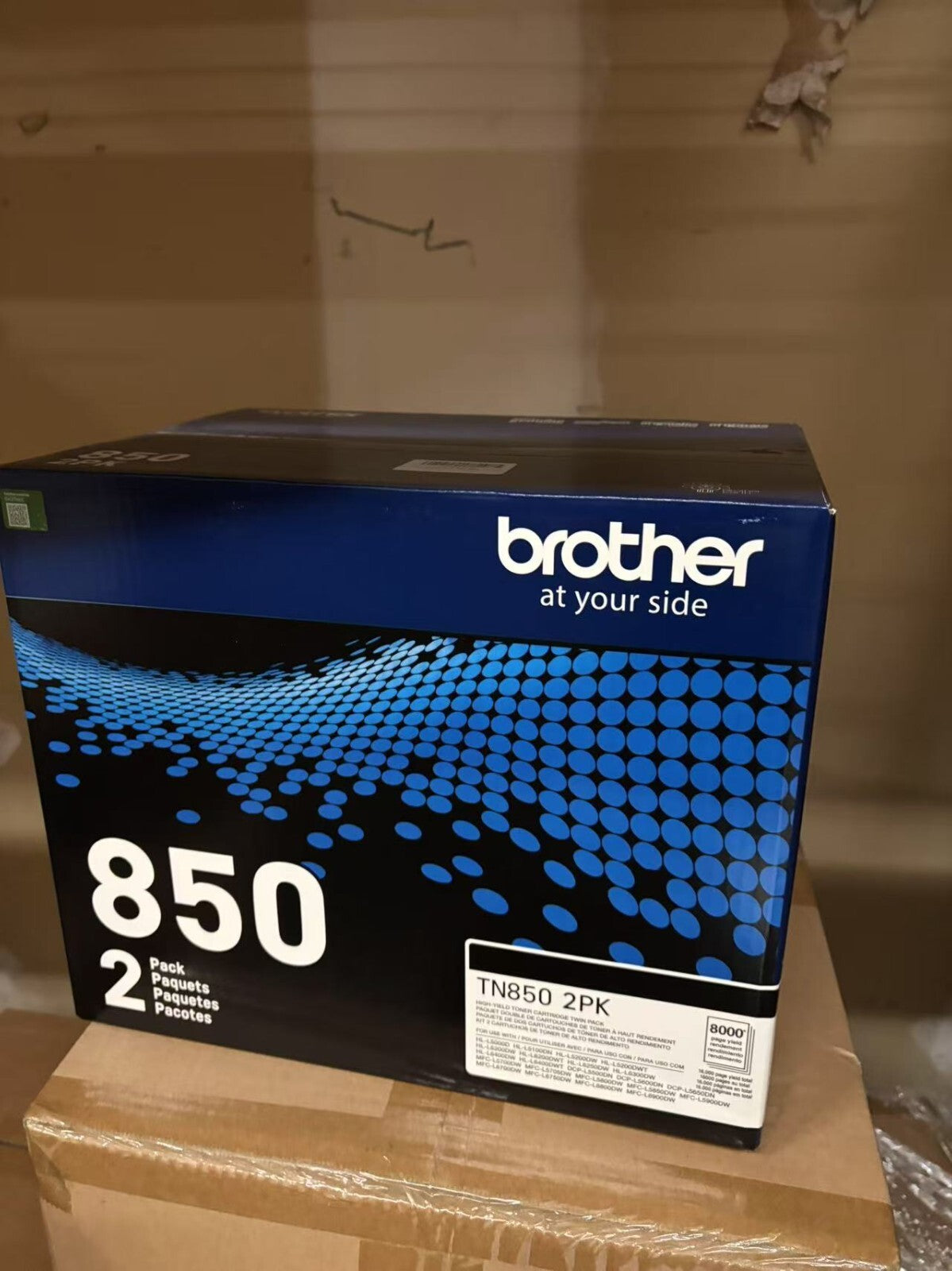BROTHER TN850 HIGH-YIELD BLACK TONER CARTRIDGE - TN-850 2 PACK