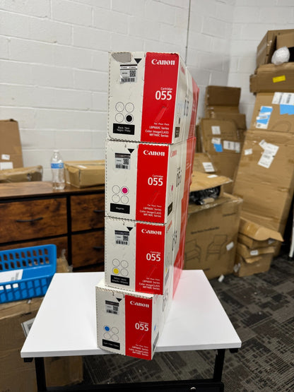 Canon CRG 055 Standard Capacity Toner set Black Cyan Magenta Yellow