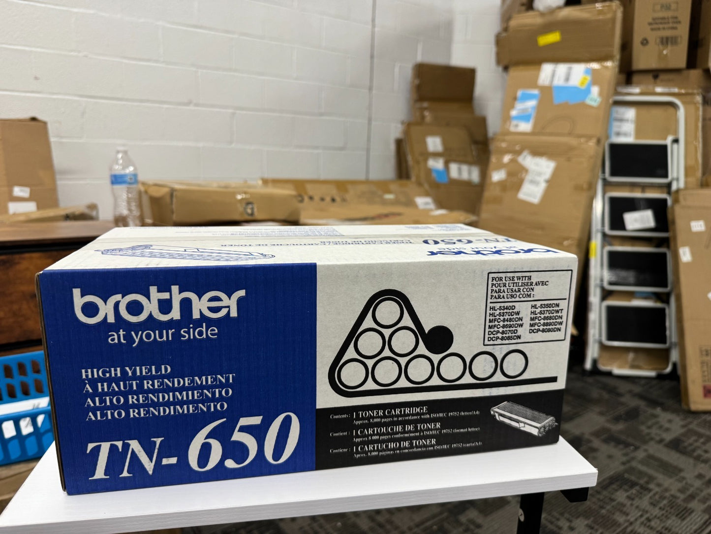 Brother Genuine High Yield Toner Cartridge, TN650,