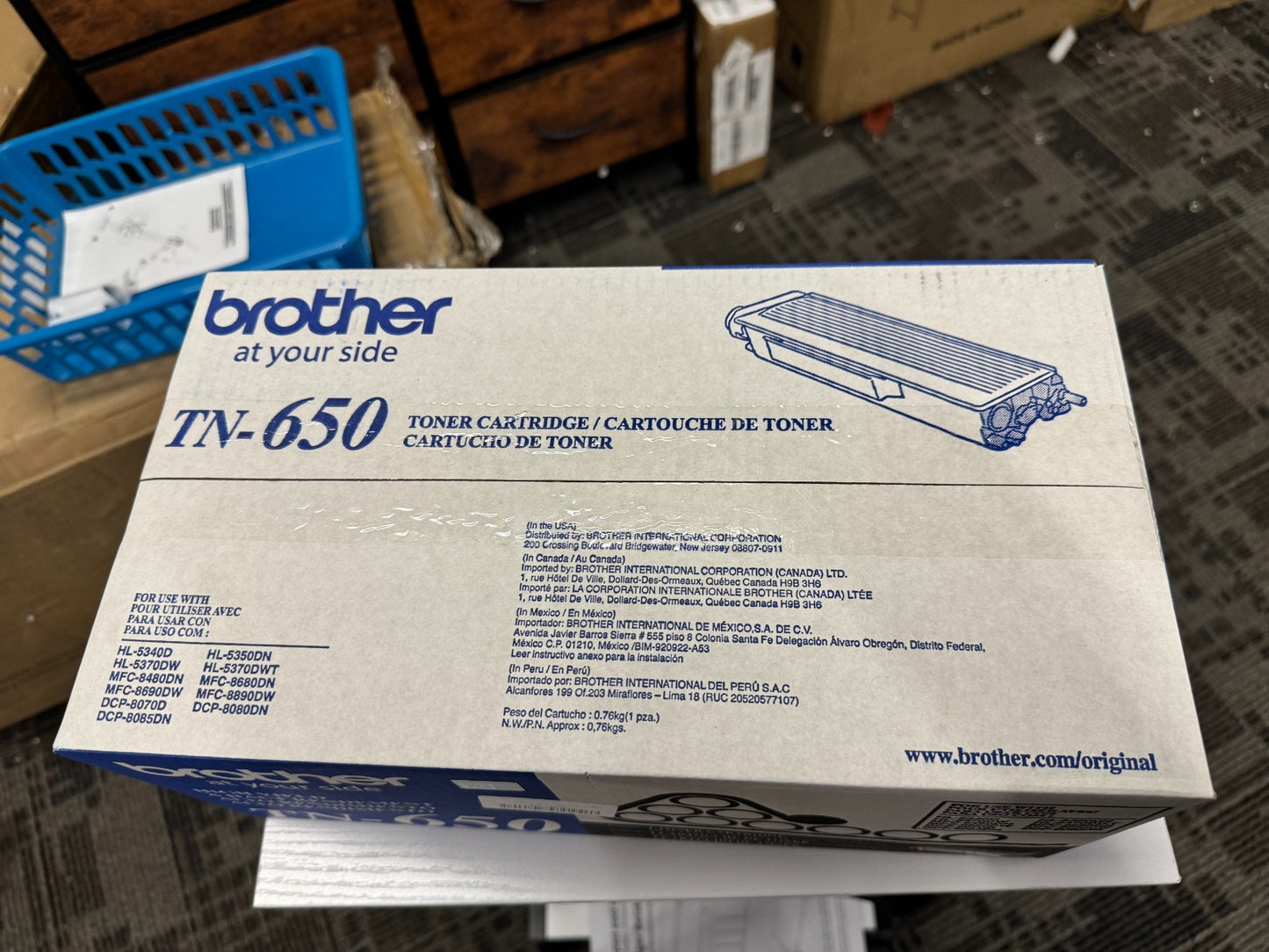 Brother Genuine High Yield Toner Cartridge, TN650,