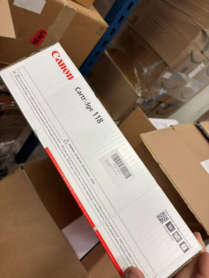 Canon 118 GENUINE new in box full 4 color set black, cyan, magenta, yellow
