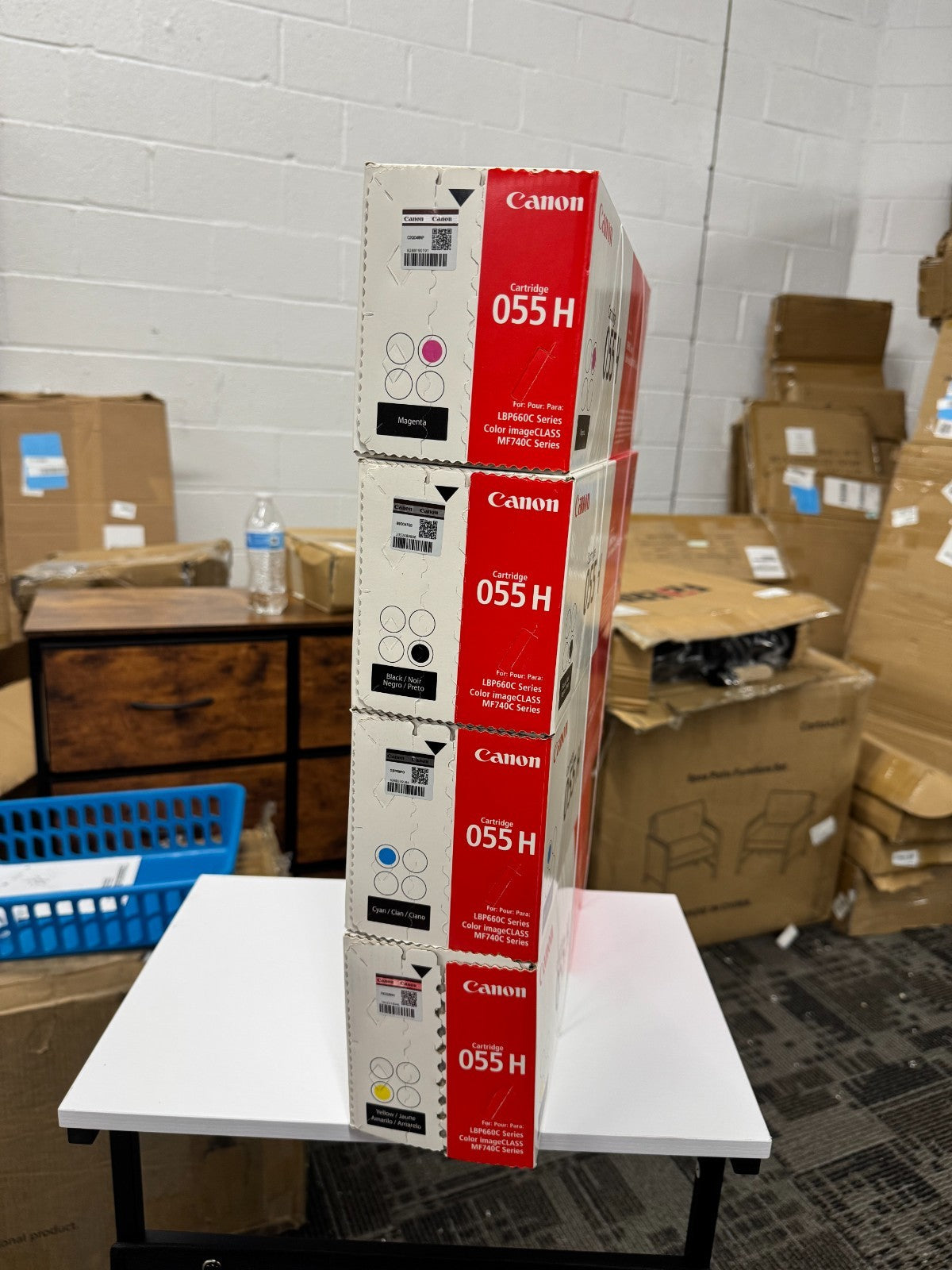 Canon 055H High Yield Toner Cartridge Set CYAN MAGENTA YELLOW BLACK