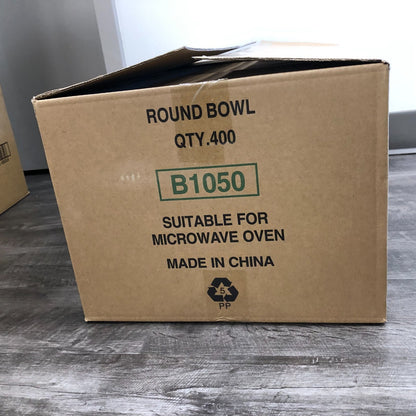 36oz Round Food Containers Meal Prep Soup Bowl Food Truck 400 Set with Lid