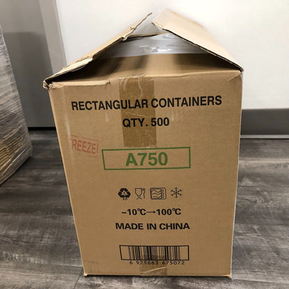 25oz Food Containers Meal Prep Soup Bowl Microwavable 500 Set with Lid