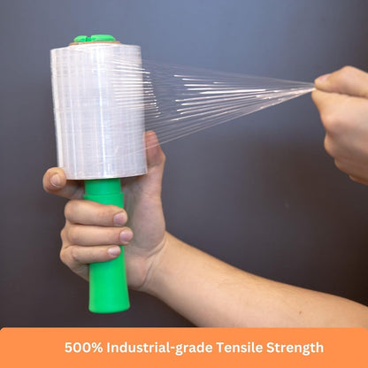 5" x 1100' 60 Gauge 24 Roll Mini Stretch Wrap Clear