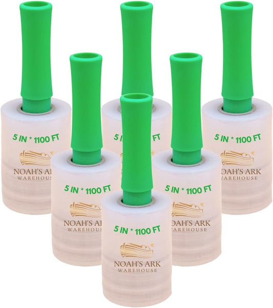 5" x 1100' 60 Gauge 24 Roll Mini Stretch Wrap Clear