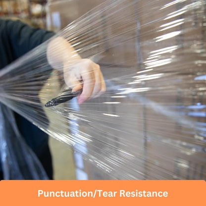 18" x 1100' 60 Gauge 4 Rolls Stretch Wrap Clear