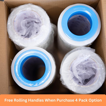 18" x 1100' 60 Gauge 4 Rolls Stretch Wrap Clear